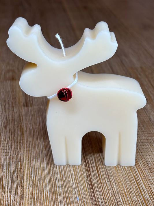 Reindeer Candle | 100% Natural Soy Wax | Christmas Home Décor & Holiday Gift Idea